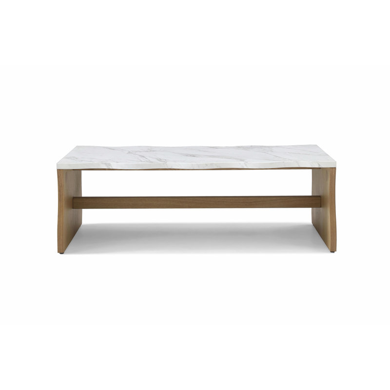 Table basse 47,24 po Whisper of Waves, Bois naturel