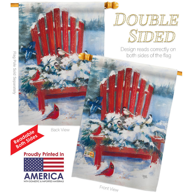 Double Sided 40'' H x 28'' W Polyester House Flag