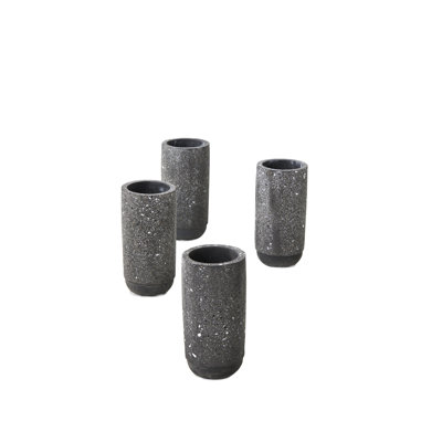 Vase de table en céramique noir Sisen