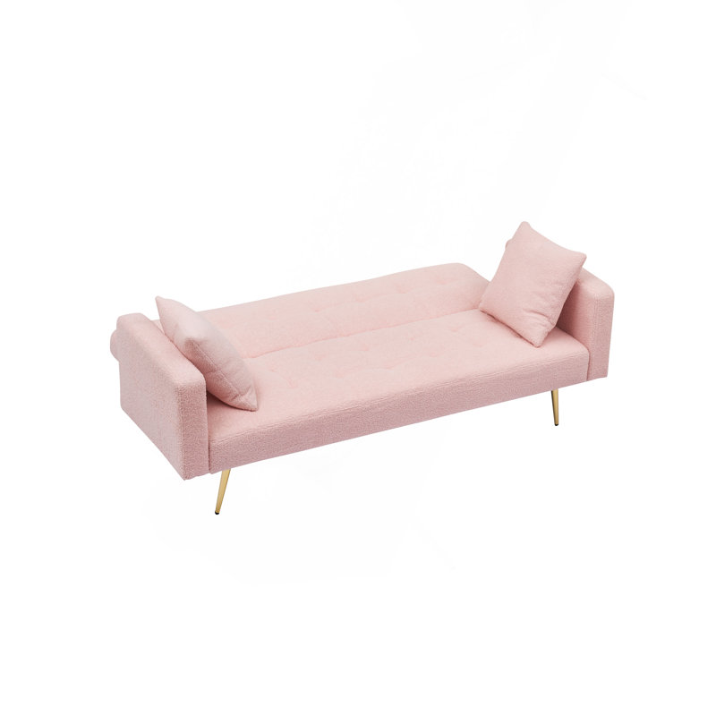 Canapé-lit 71,7 po Modern, Ourson rose