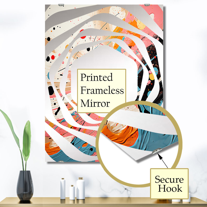Bartucca - Miroir mural Pop Art MIR135795, 40 po x 30 po