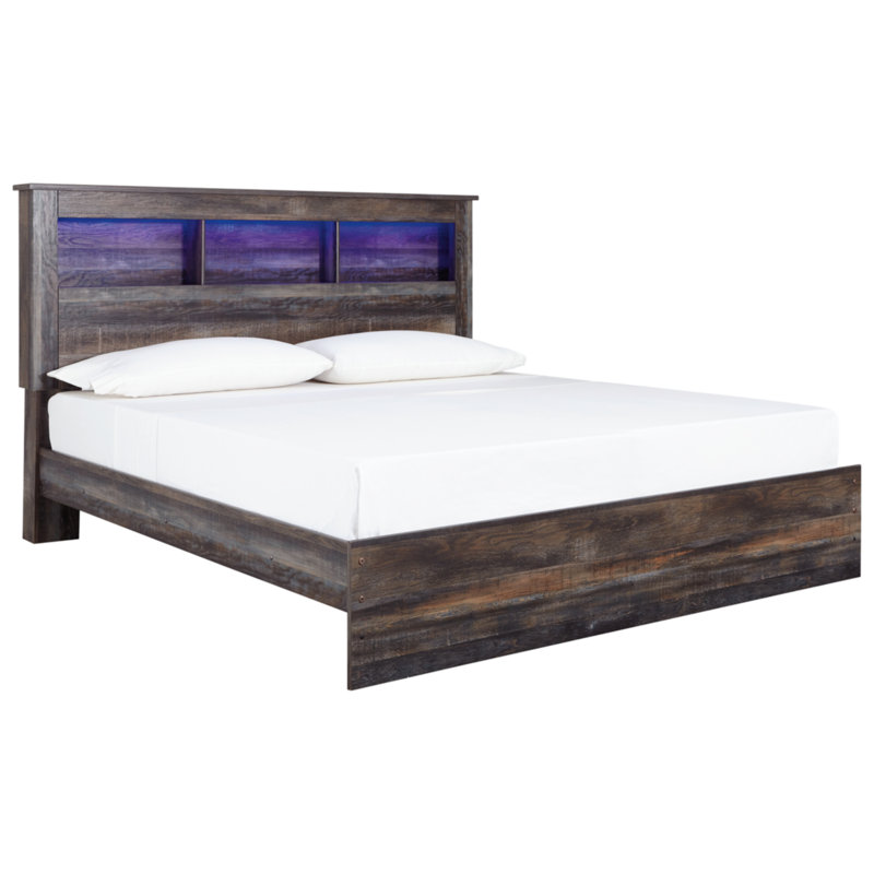 Drystan Bookcase Storage Bed, King