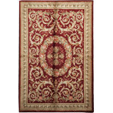 Hand-Knotted High-Quality Red Area Rug