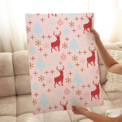 «Holiday Chritmas Reindeer», impression d'art moderne sans cadre