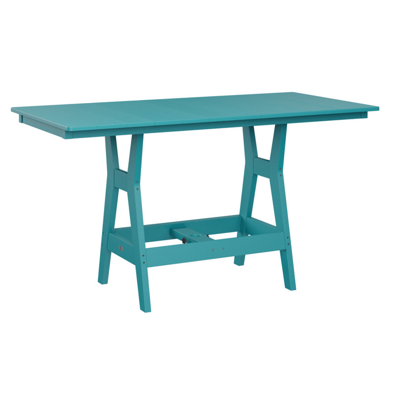 Harbor Outdoor Bar Table, Aruba Blue