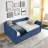 Queen Size Daybed With Two Drawers Upholstered Tufted Sofa Bed, Boucle Fabric-885642665