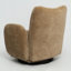 Fauteuil d'appoint pivotant à 360 ° en chenille brun chaud pour le salon, le bureau et les espaces de loisirs