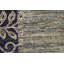 Tapis unique en laine noué à la main bleu / brun 8 pi 1 po x 9 pi 7 po Zarbof