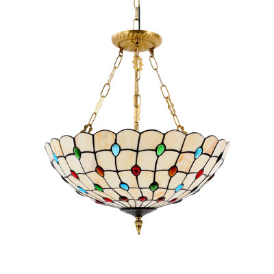 Plafonnier 5 lumières style Tiffany
