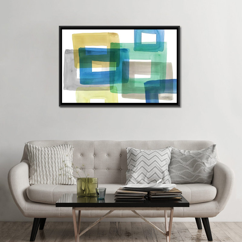 «Rodeo I», reproduction sur toile, H 32 po x l 48 po x P 1,5 po, Toile avec cadre noir, Pas de tapis