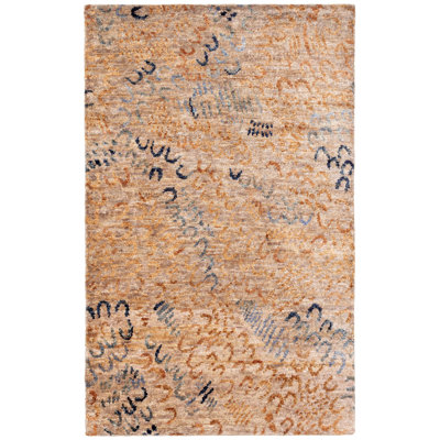Horseshoe Neutral Hand Knotted Jute Rug