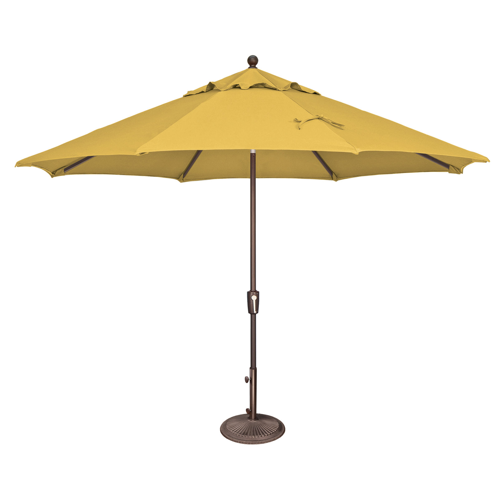 Launceston 132'' Outdoor Umbrella, Antique Beige Sunbrella® Canvas, Bronze