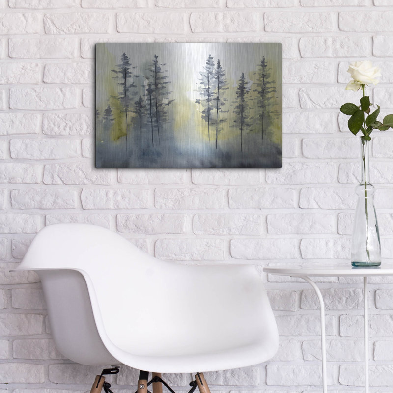  «Shadow Forest 1» par Chariklia Zarris, art mural en métal, 24 po x 16 po, H 16 po x l 24 po