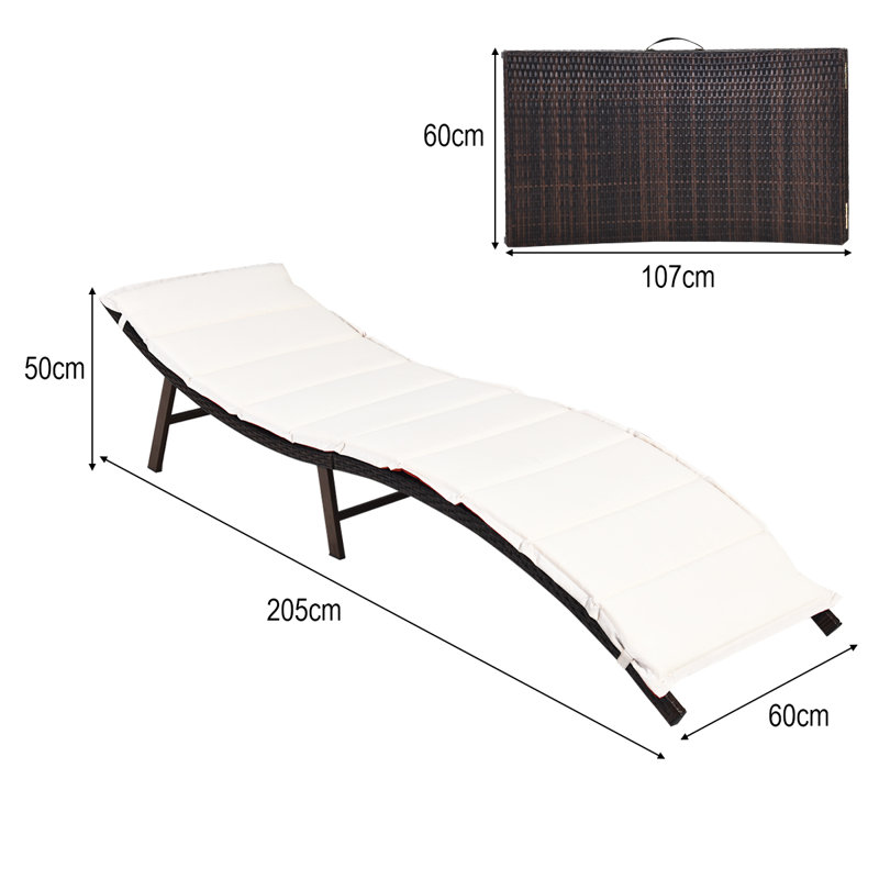 Southsea 205cm Long Single Chaise with Cushions