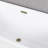 Kingston Brass Aqua Eden 60-Inch Acrylic Oval Double Ended Pedestal Tub With Drain