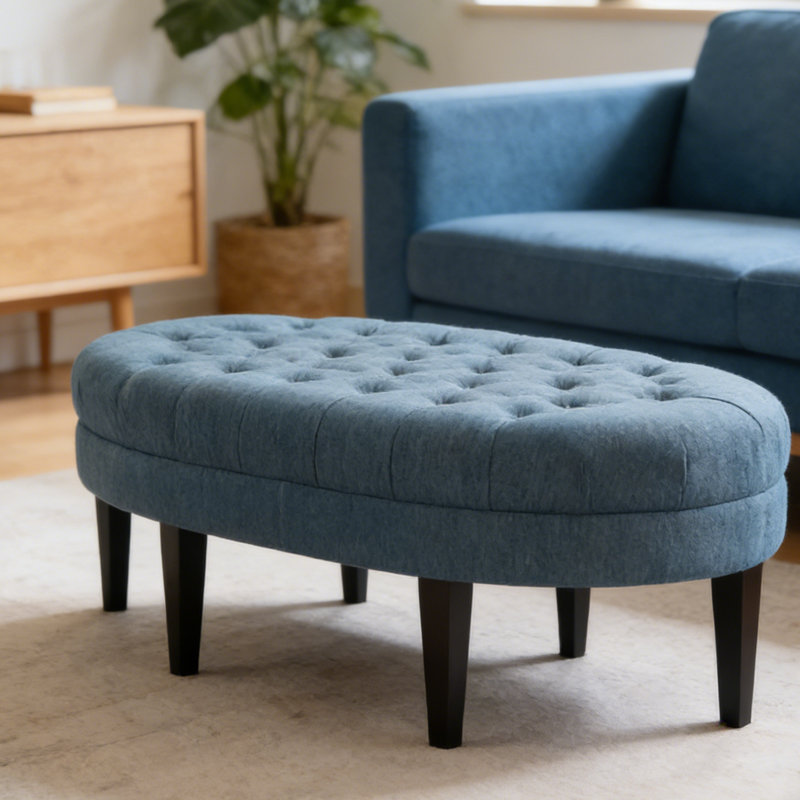 Surfboard Tufted Ottoman