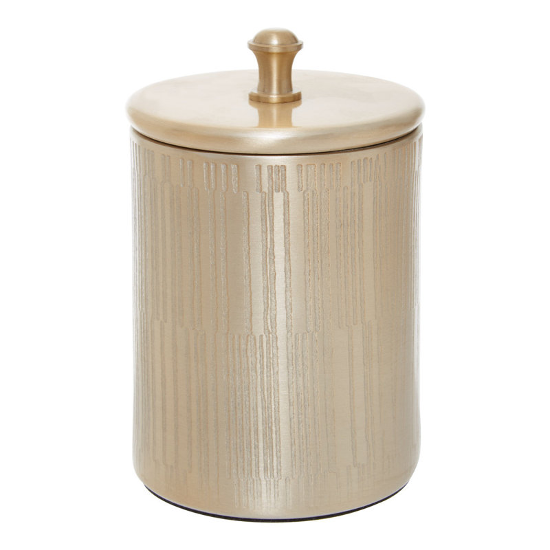 Strout Metal Jar, Gold