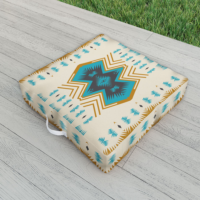 Indoor / Outdoor Oriental Floor Pillow