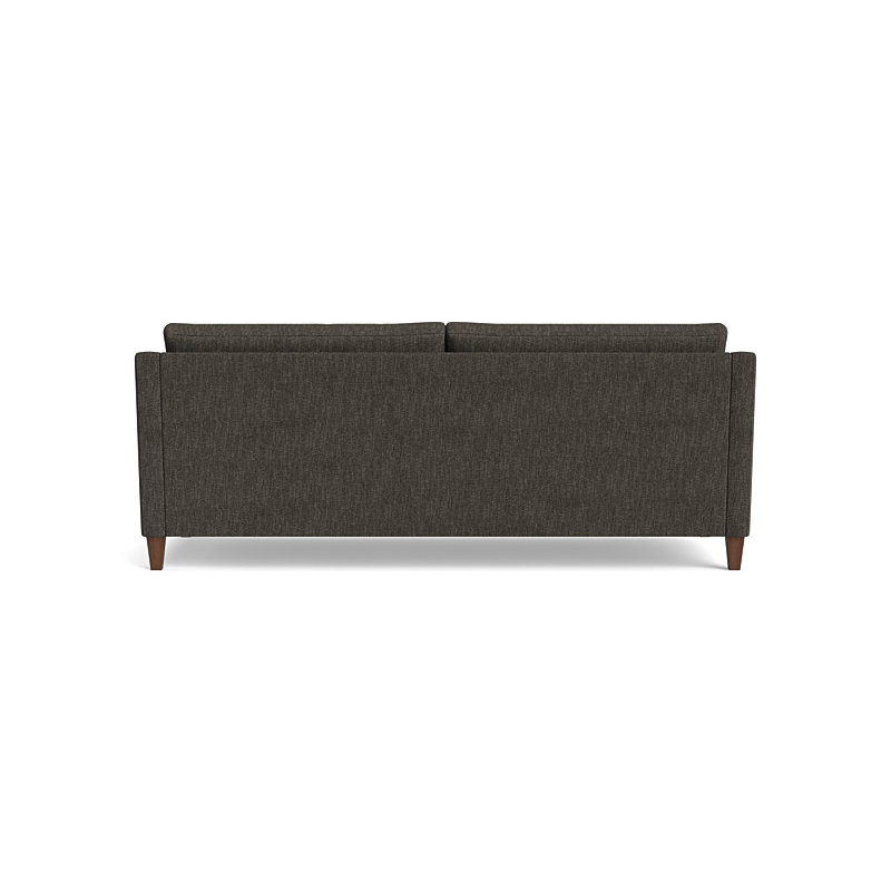 Vera Sofa (85"), Walnut Finish (Angled), Performance Weave - Onyx