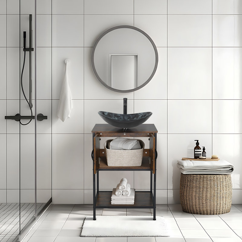 Meuble-lavabo autoportant avec lavabo
