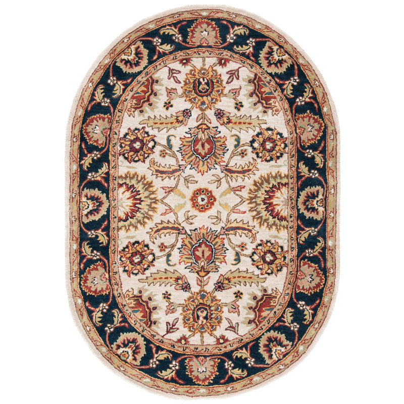 Alger Classic Hand Tufted Wool Rug, Oval 4'6" x 6'6"