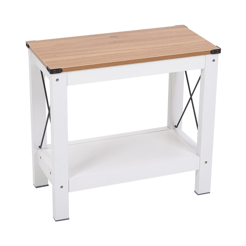 Tray Top End Table, White