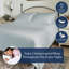 Ensembles de draps-housses 100% coton tissé en percale, 400 fils au pouce carré, certifié GOTS, lisse et évacuant l'humidité-101824496-101824503