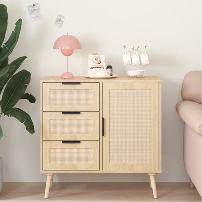 Commode de chambre à coucher en bois moderne - compartiment à 3 tiroirs, tablette réglable, meubles, armoire simple à assembler pour les tiroirs d'organisation, structure solide et stable, facile