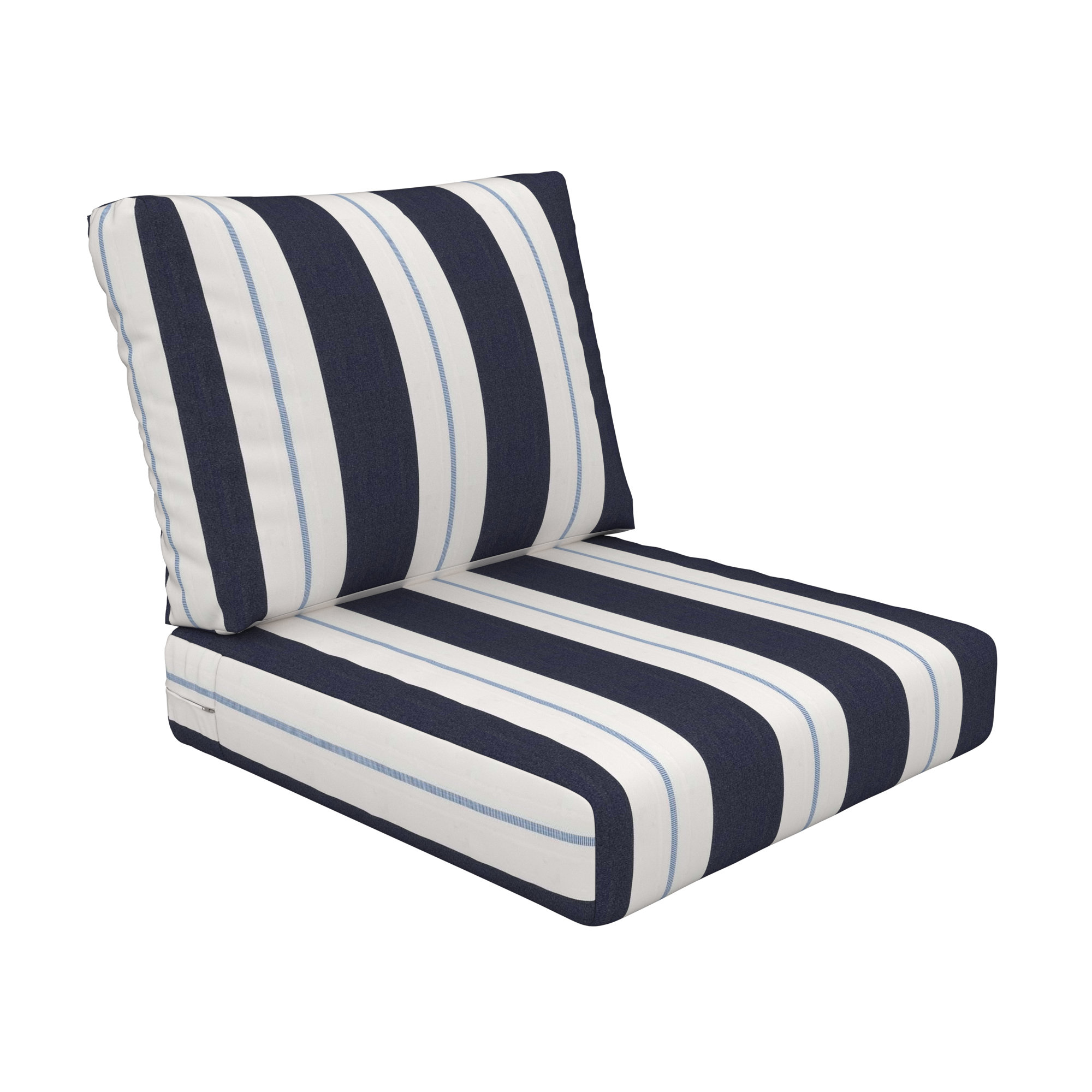 Amala Outdoor Sunbrella® Seat/Back Cushion, Sunbrella Relate Harbor