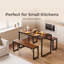 MAXLEAD Space-Saving Dining Table Set with 2 Benches-102900548