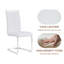 Ensemble de table de salle à manger, table ronde en verre trempé et 4 chaises rembourrées.-2037640035-2037640037-2037640039
