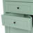 Stylish Green Triangle Tall Cabinet With 3 Drawers And Adjustable Shelves For Bathroom, Kitchen, Or Living Room, MDF Board With Painted Finish