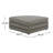 Donia Lowtide Curved Ottoman, Stone Tweed-1348637229