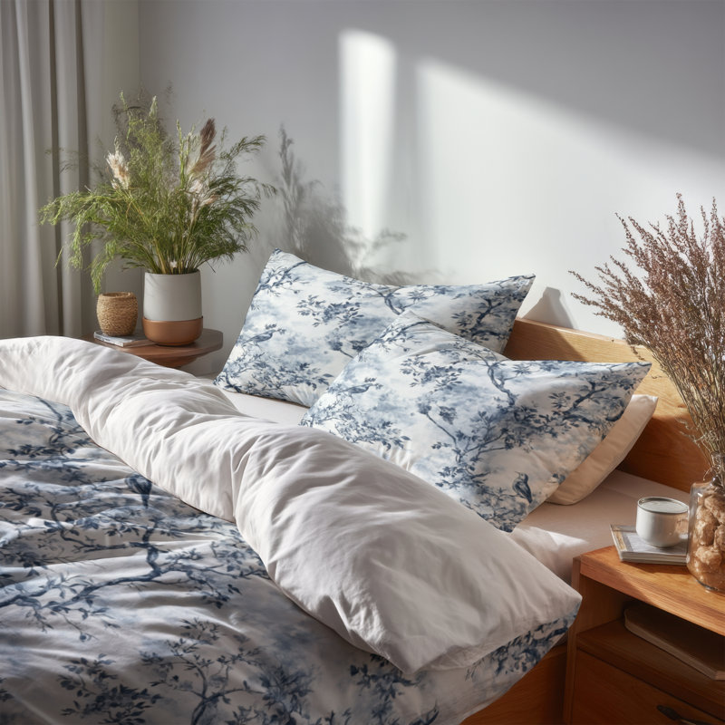 Ensemble de literie 3 pièces French Country - Ensemble de housse de couette et coussin décoratif
