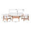 Ensemble de conversation modulaire avec coussins 7 pièces Hulda-485578879