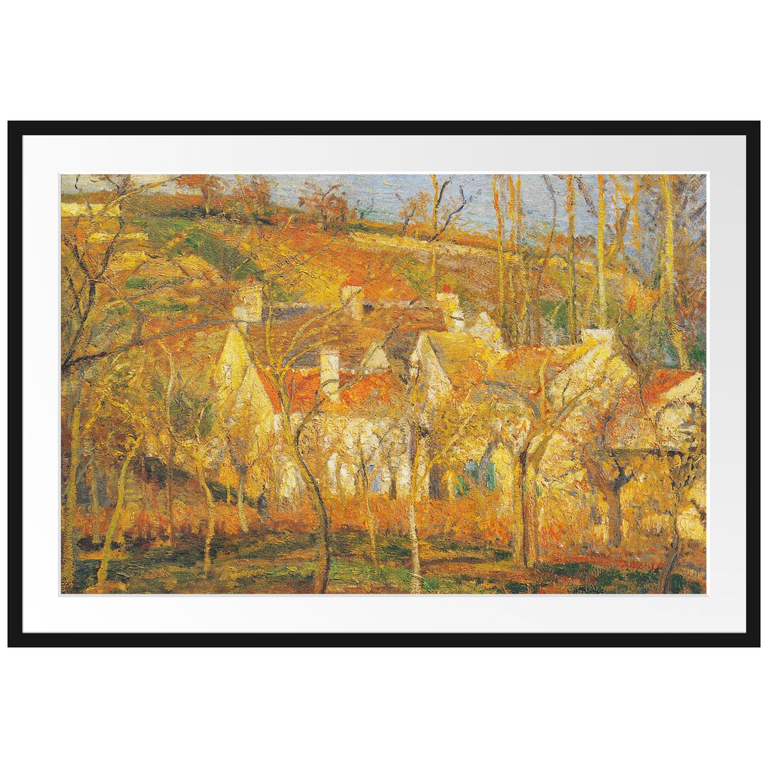 Gerahmter Kunstdruck Les Toits Rouges Coin De Village von Camille Pissarro