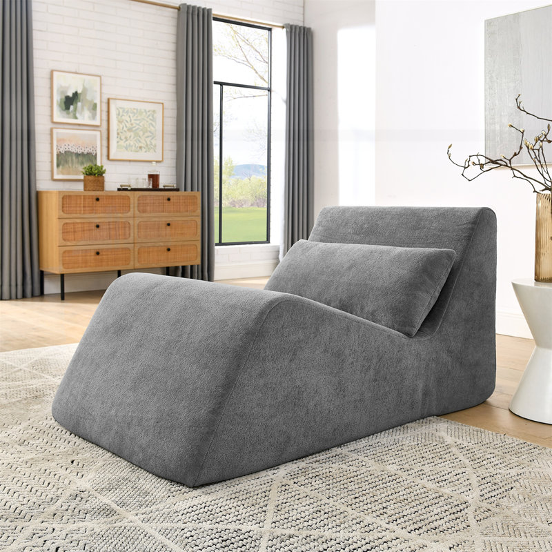 Méridienne à mémoire de forme ergonomique, Gris