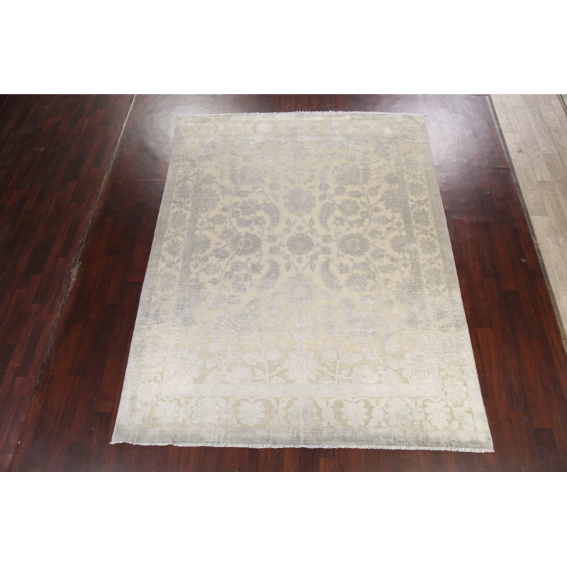 Tapis oriental tissé à la teinture végétale Peshawar Chobi noué à la main 8 x 10