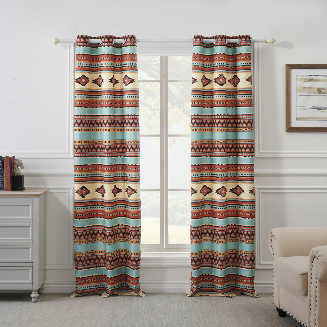 Semi Sheer Curtain Pair Greenland Home Fashions