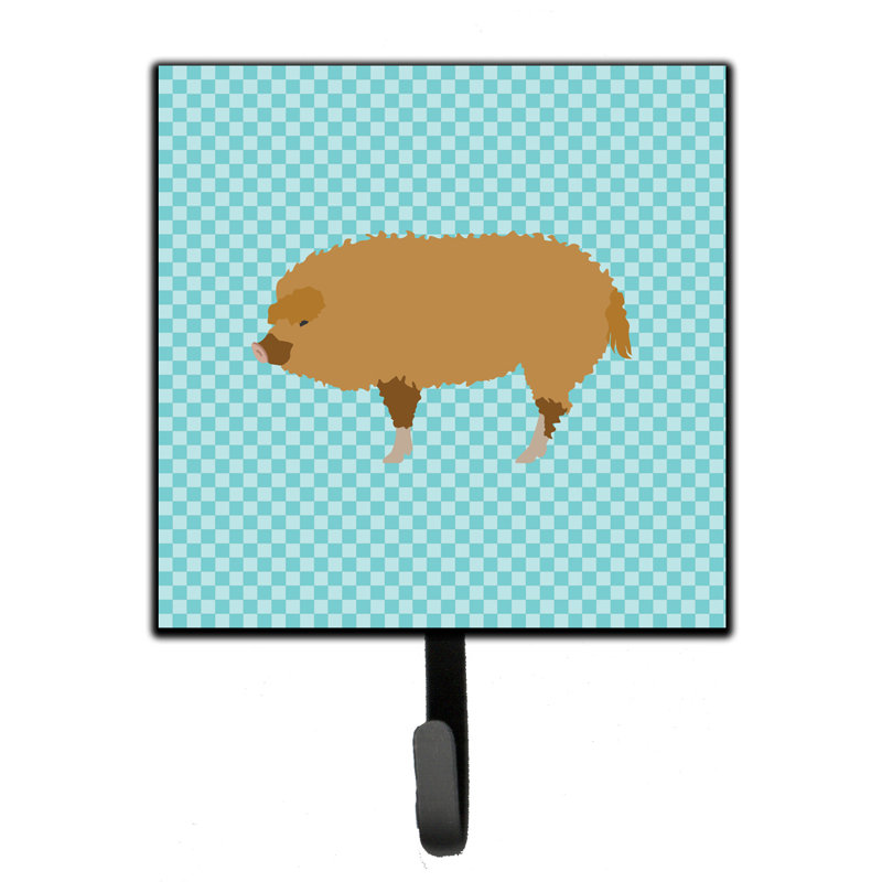 Organisateur de clés murales à porc mangalica hongrois avec crochets clés Saban  , Bleu
