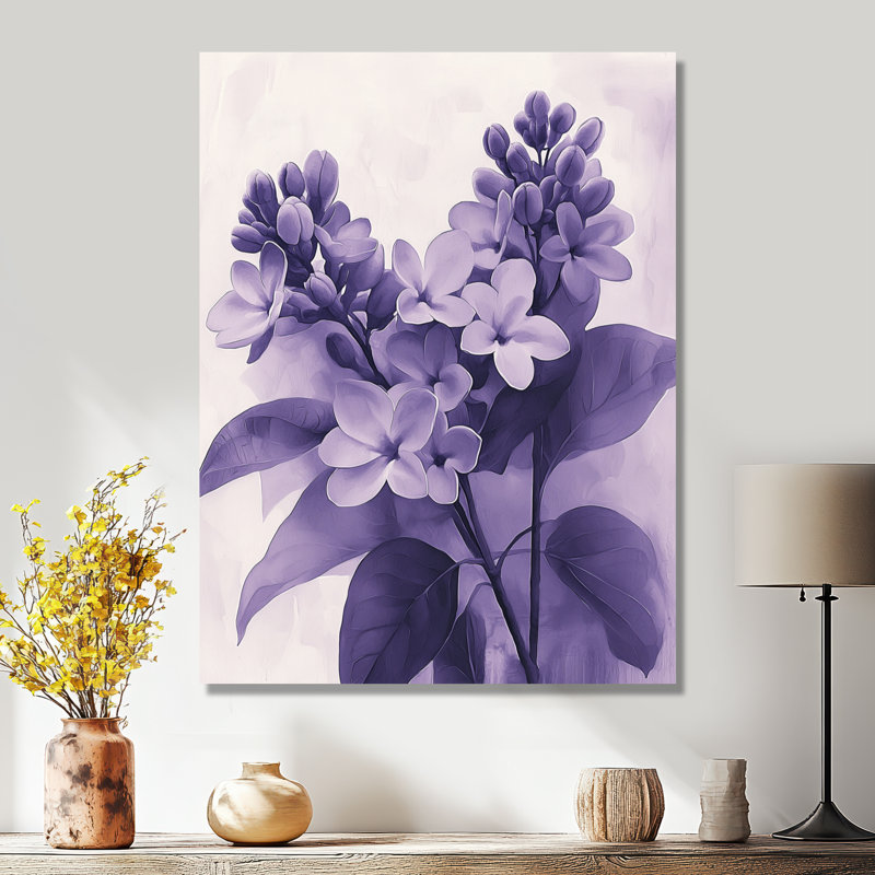 Britany - Floral Wall Art Prints, H 32 po x l 16 po, Toile tendue, Ne s’applique pas