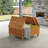 Nichael Barton 31.9" Wide Outdoor Eucalyptus Square Wood Coffee Table with Lift Top Storage Compartment