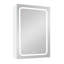 Armoires à pharmacie à fixation en surface 30 po x 20 po à DEL avec miroir lumineux blanc ouvert à gauche