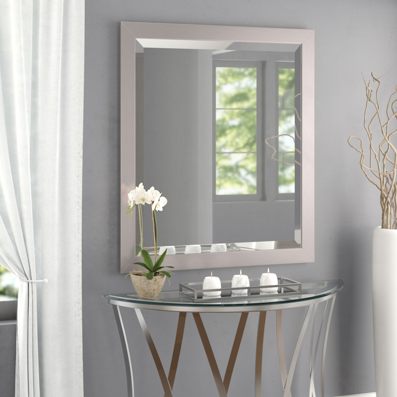 Miroir de meuble-lavabo moderne et contemporain, H 34 po x l 28 po