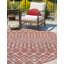 Tapis rouge rouille intérieur / extérieur Julieta-892016695