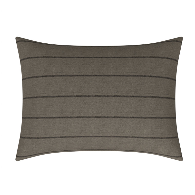 Linen Rectangular Pillow Cover & Insert, 26"H x 39"W, Brown