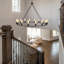 16 - Light 31 inch  Modern Farmhouse Dimmable Wagon Wheel Chandelier for Living Room, Foyer, Entryway-93350502