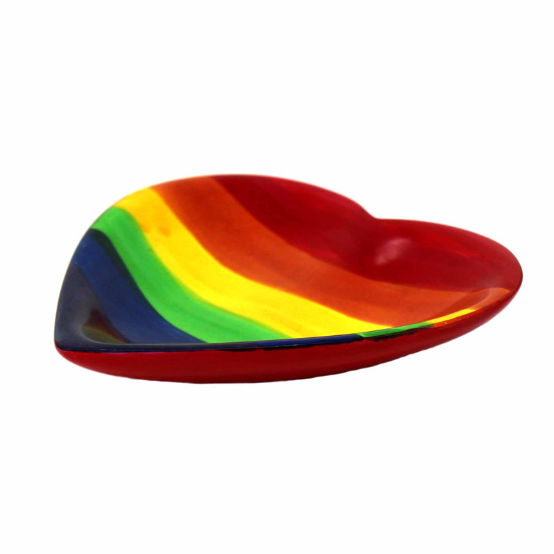 Ensemble de 2 bols Rainbow Soapstone Heart