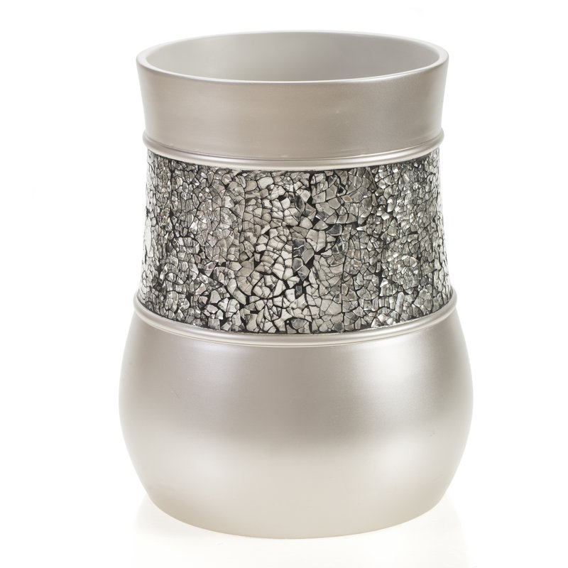 Brushed Nickel Waste Basket