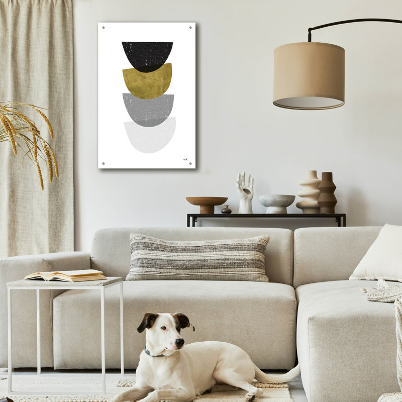 «Balance 3 Bg» par Moira Hershey, art mural en verre acrylique, H 36 po x l 24 po x P 0,2 po